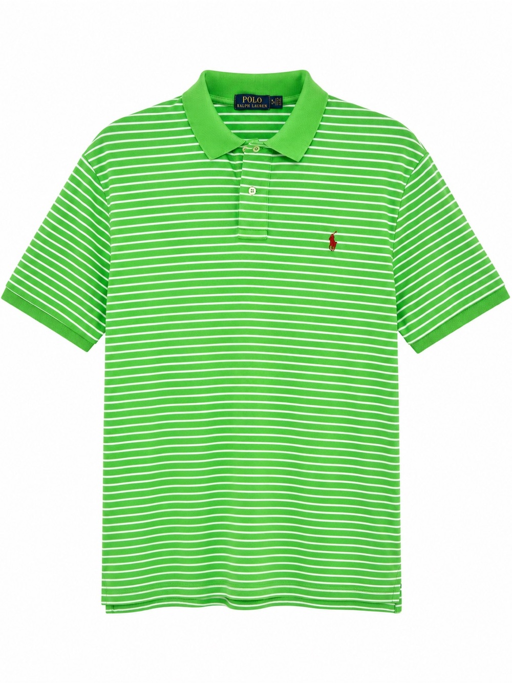 Polo Ralph Lauren Green Stripe Logo Polo
